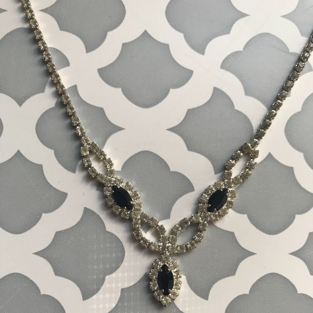 Black and silver necklace